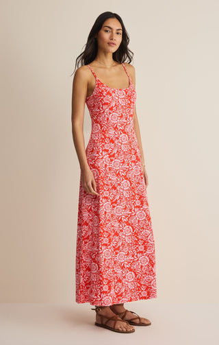 ZSUPPLY Charisma Ona Floral Midi Dress - Lychee - The Salty BabeDresses