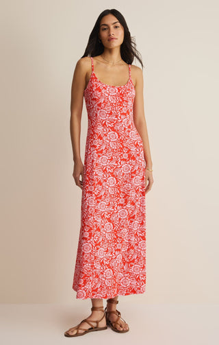 ZSUPPLY Charisma Ona Floral Midi Dress - Lychee - The Salty BabeDresses