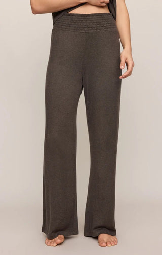 ZSUPPLY Dawn Smocked Pant in Cocoa Bean