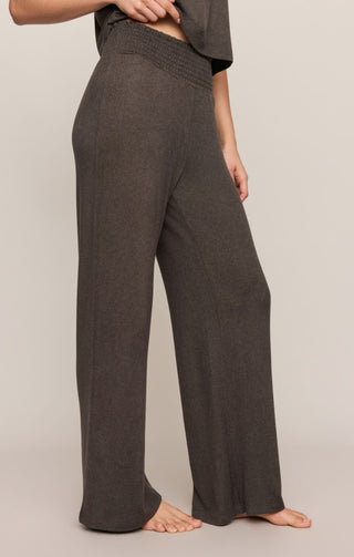 ZSUPPLY Dawn Smocked Pant in Cocoa Bean