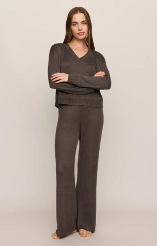 ZSUPPLY Dawn Smocked Pant in Cocoa Bean