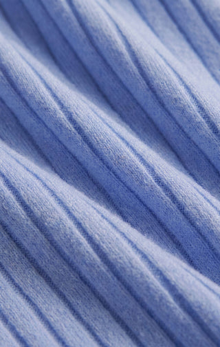 ZSUPPLY Dawn Smocked Rib Pant in Crystal Blue 