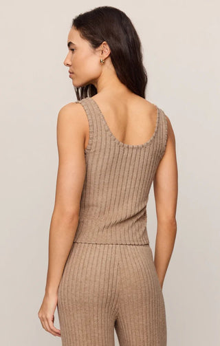 ZSUPPLY Double Scoop Rib Tank - Light Toffee - The Salty BabeTank Tops