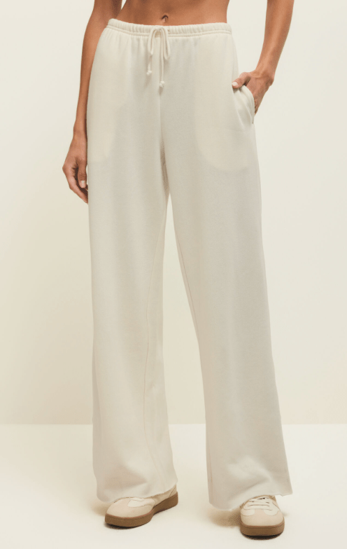 ZSUPPLY Downtown Wide Leg Sweatpant - Cloud - The Salty BabeSweatpants