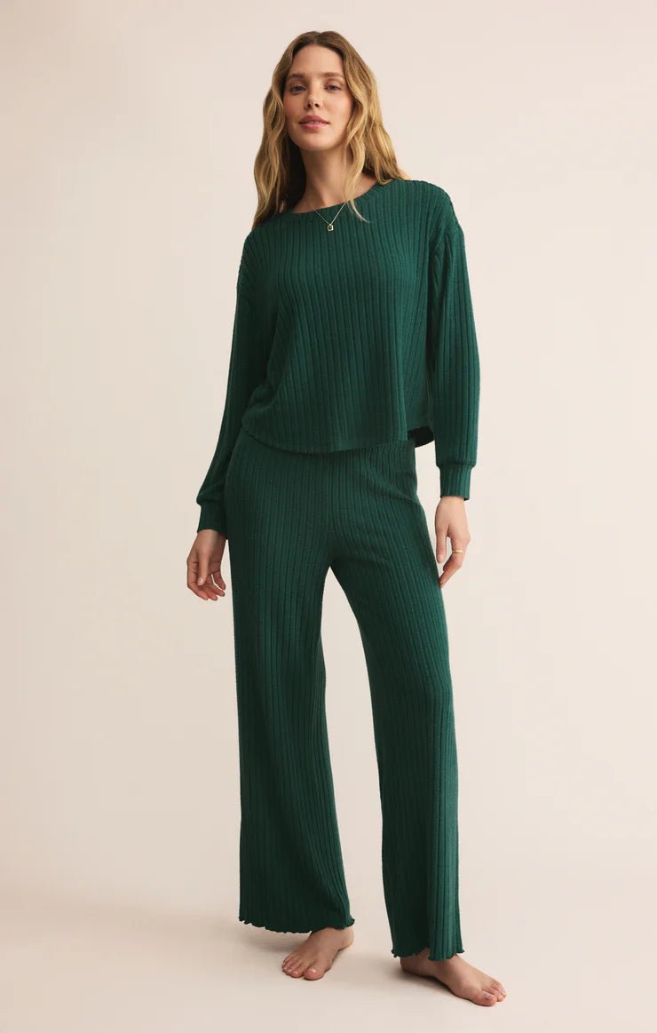 ZSUPPLY Elfie Rib Long Sleeve Top - Mistletoe - The Salty BabeLong Sleeve Tops