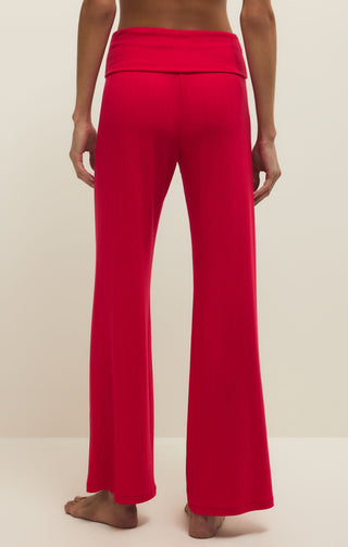 ZSUPPLY Essential Fold Over Pant - Kiss Me Red - The Salty BabePants