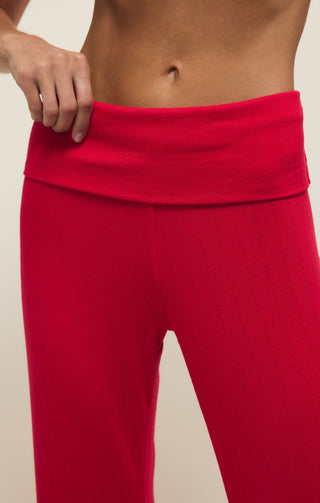 ZSUPPLY Essential Fold Over Pant - Kiss Me Red - The Salty BabePants
