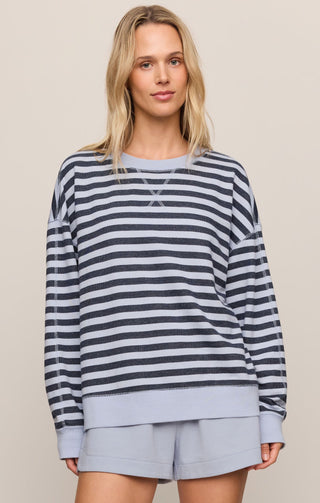 ZSUPPLY Everyday Striped Crew - Eclipse - The Salty BabeLong Sleeve Tops