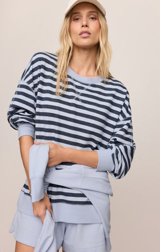 ZSUPPLY Everyday Striped Crew - Eclipse - The Salty BabeLong Sleeve Tops