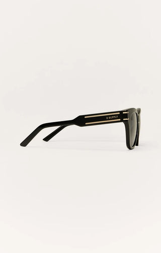 ZSUPPLY Front Row Polarized Sunglasses - Polished Black/Grey - The Salty BabeSunglasses