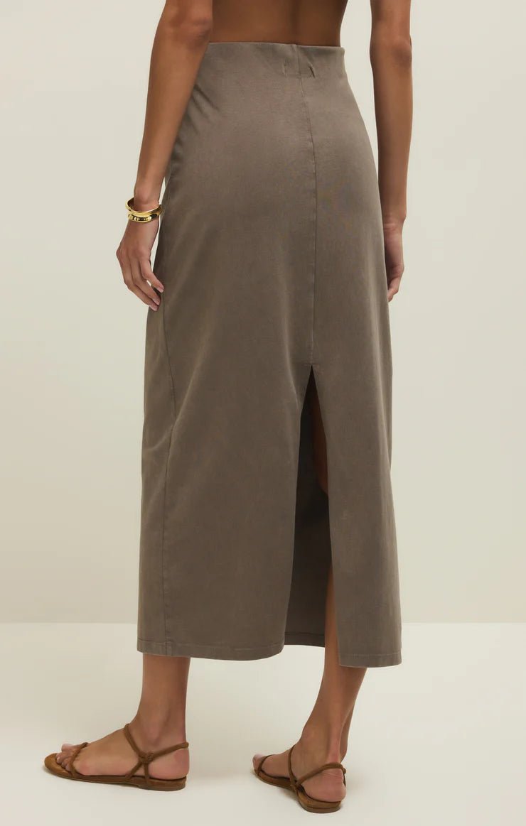 ZSUPPLY Gail Midi Skirt - Perfectly Taupe - The Salty BabeSkirts