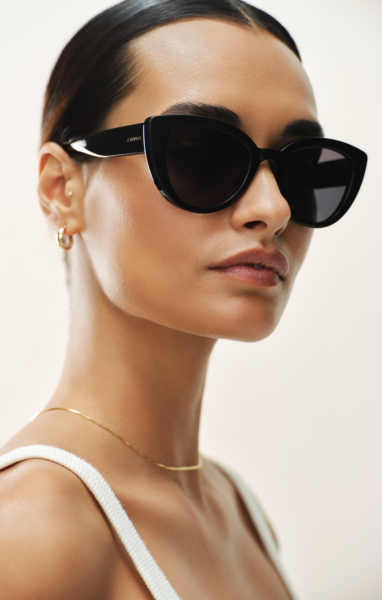 ZSUPPLY Golden Hour Polarized Sunglasses - Polished Black/Grey - The Salty BabeSunglasses