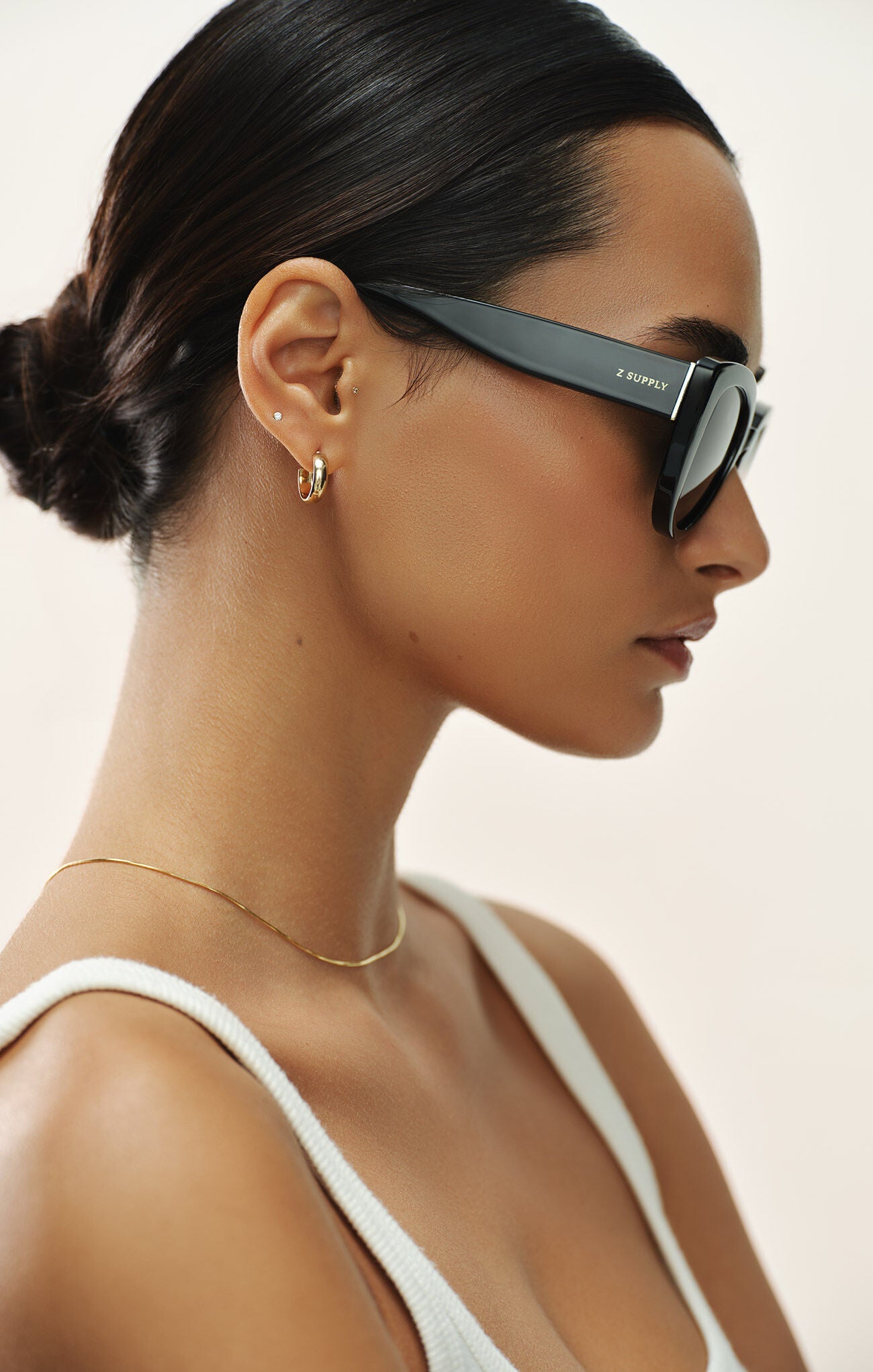 ZSUPPLY Golden Hour Polarized Sunglasses - Polished Black/Grey - The Salty BabeSunglasses