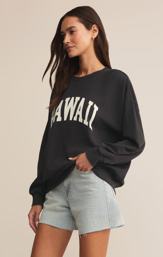 ZSUPPLY Hawaii Sunday Sweatshirt - Black Sand - The Salty BabeSweatshirt