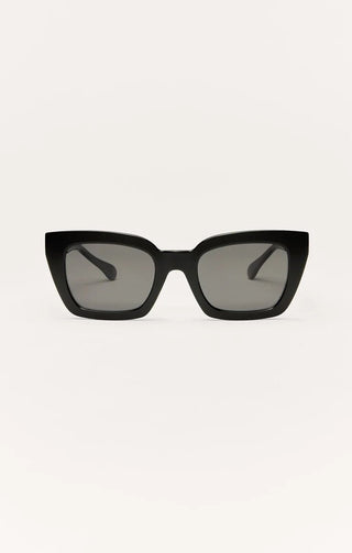 ZSUPPLY Hideaway Polarized Sunglasses - Polished Black/Grey - The Salty BabeSunglasses