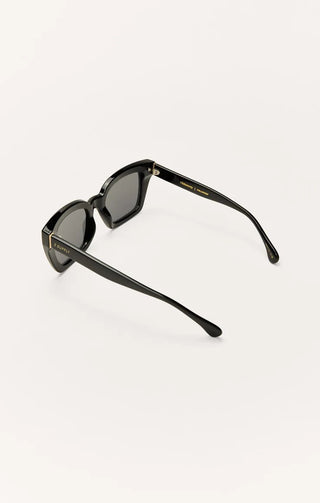 ZSUPPLY Hideaway Polarized Sunglasses - Polished Black/Grey - The Salty BabeSunglasses