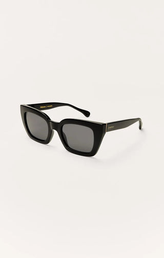 ZSUPPLY Hideaway Polarized Sunglasses - Polished Black/Grey - The Salty BabeSunglasses