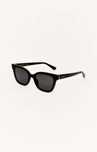 ZSUPPLY High Tide Polarized Sunglasses - Polished Black - Grey - The Salty BabeSunglasses