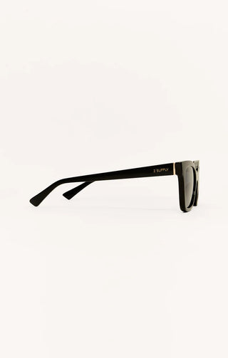 ZSUPPLY High Tide Polarized Sunglasses - Polished Black - Grey - The Salty BabeSunglasses
