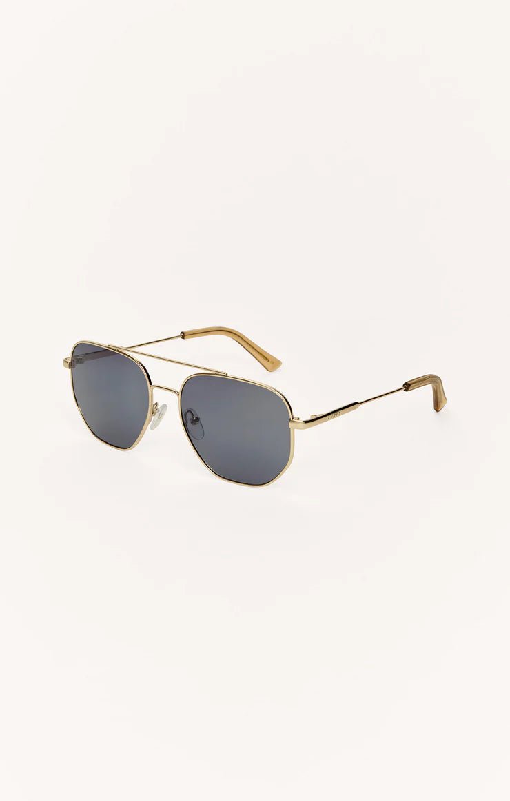 ZSUPPLY Highway Polarized Sunglasses - Gold - Grey - The Salty BabeSunglasses