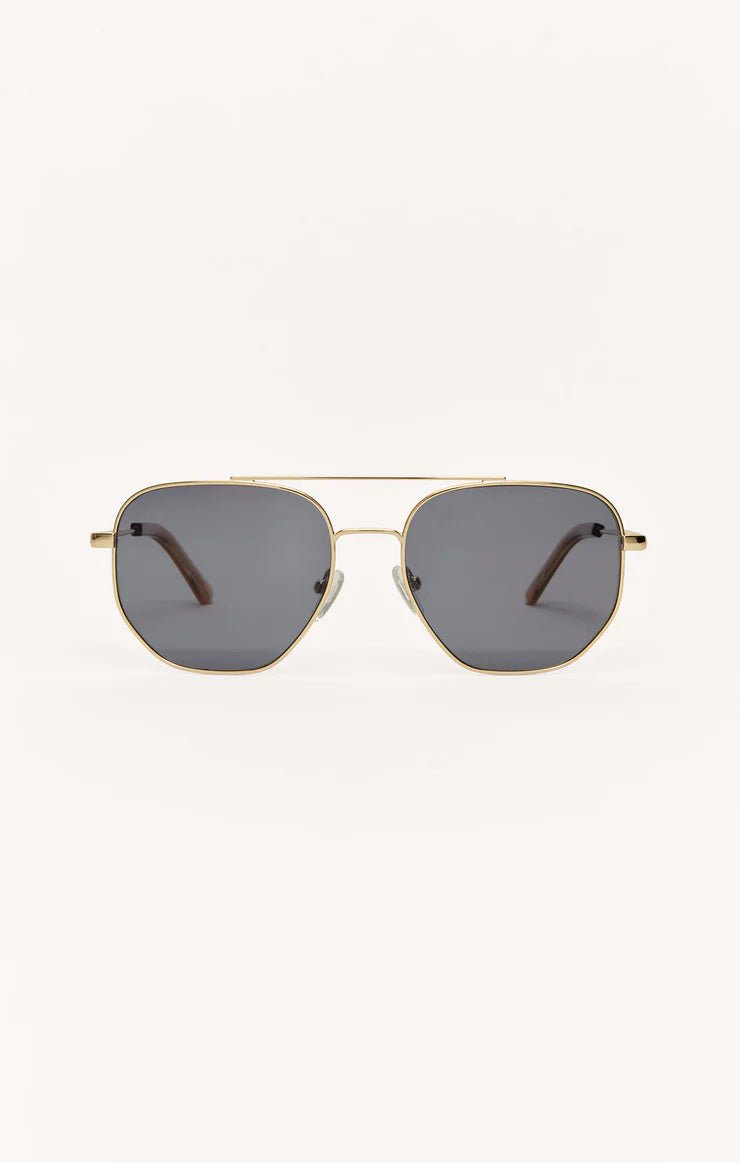 ZSUPPLY Highway Polarized Sunglasses - Gold - Grey - The Salty BabeSunglasses