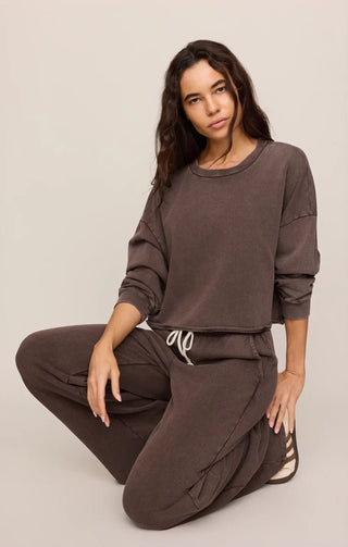 ZSUPPLY Hunter Knit Pant - Dark Chocolate - The Salty BabePants