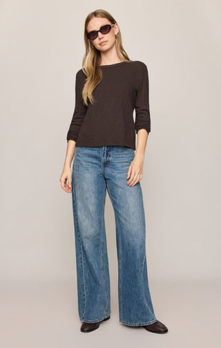 ZSUPPLY Junie Long Sleeve Tee in Cocoa Bean