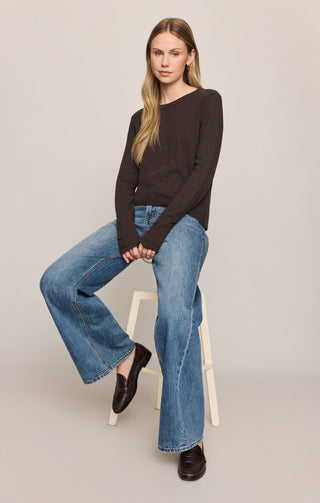 ZSUPPLY Junie Long Sleeve Tee in Cocoa Bean