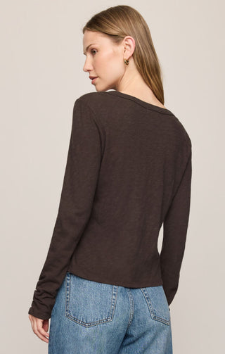 ZSUPPLY Junie Long Sleeve Tee in Cocoa Bean