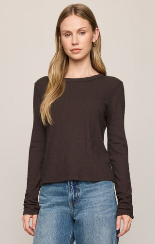 ZSUPPLY Junie Long Sleeve Tee in Cocoa Bean