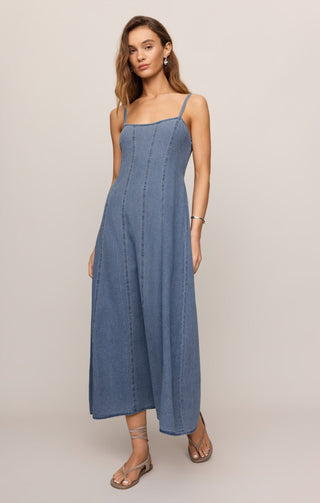 ZSUPPLY Leonora Indigo Midi Dress - Classic Indigo - The Salty BabeDresses