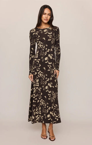 ZSUPPLY Lilian Freya Floral Dress in Dark Roast