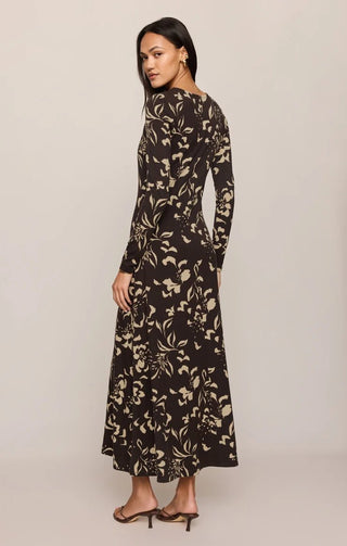 ZSUPPLY Lilian Freya Floral Dress in Dark Roast
