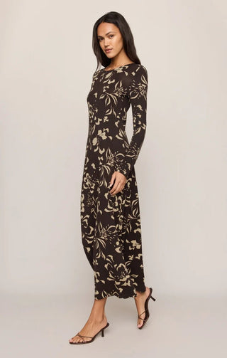 ZSUPPLY Lilian Freya Floral Dress in Dark Roast