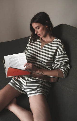 ZSUPPLY Low Key Stripe Sweatshirt - Monstera - The Salty BabeSweatshirt