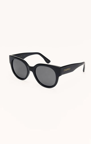 ZSUPPLY Lunch Date Polarized Sunglasses - Polished Black/Grey - The Salty BabeSunglasses
