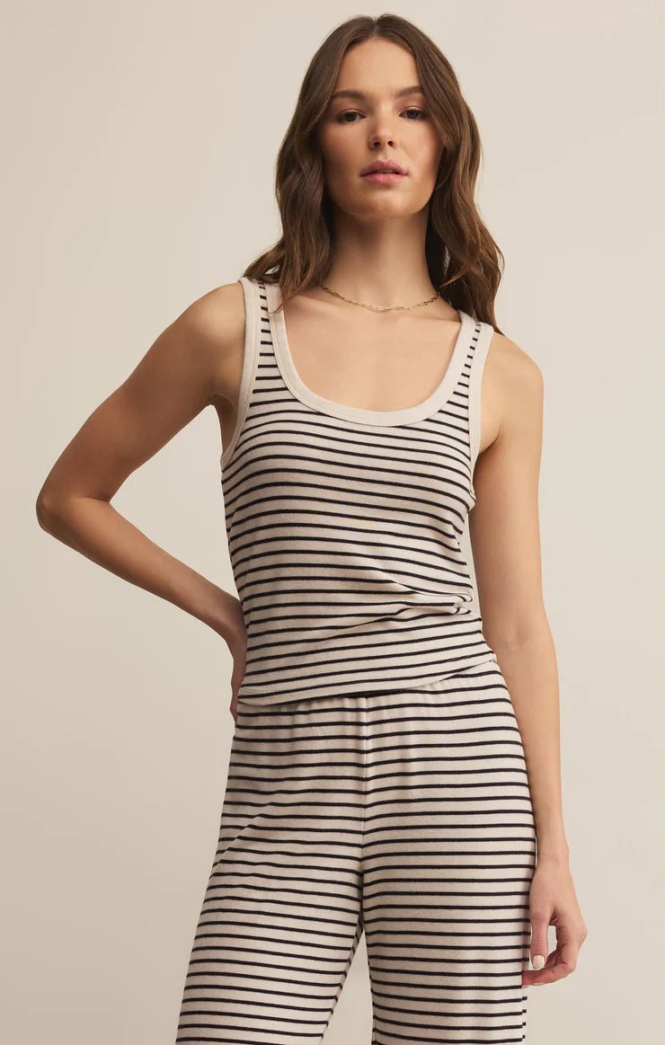 ZSUPPLY Luxe Stripe Tank - Crystal - The Salty BabeTank Tops