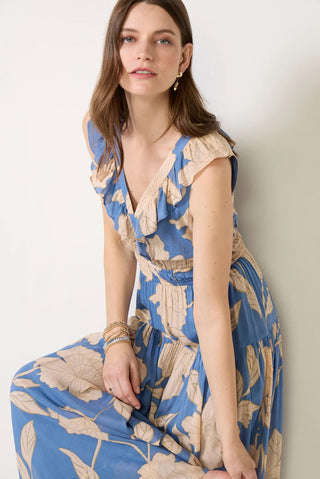 ZSUPPLY Malene Blooming Floral Maxi Dress - Lake Blue - The Salty BabeDresses