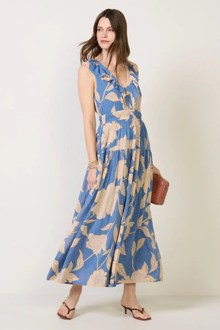 ZSUPPLY Malene Blooming Floral Maxi Dress - Lake Blue - The Salty BabeDresses