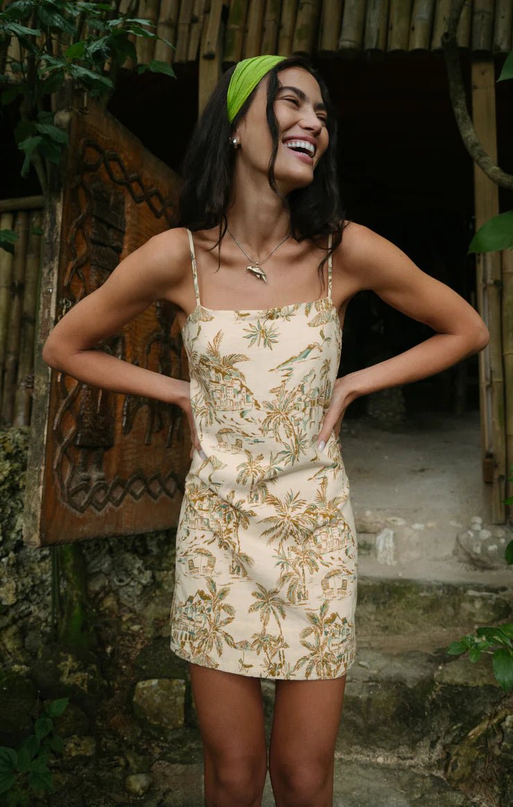 ZSUPPLY Maude Tiki Tide Mini Dress - Island Coconut - The Salty BabeDresses