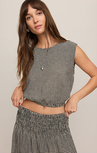 ZSUPPLY Merit Gingham Top - Black - The Salty BabeTop