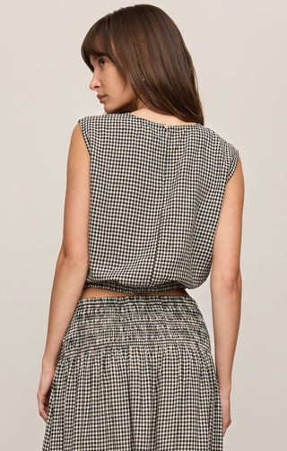 ZSUPPLY Merit Gingham Top - Black - The Salty BabeTop
