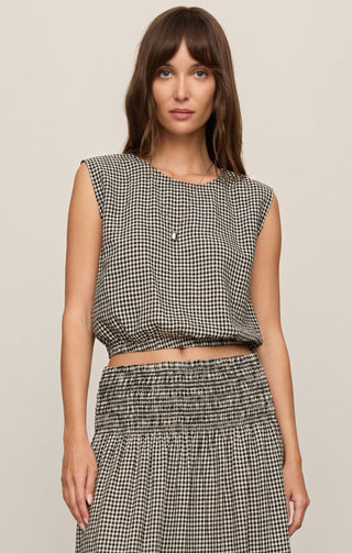 ZSUPPLY Merit Gingham Top - Black - The Salty BabeTop