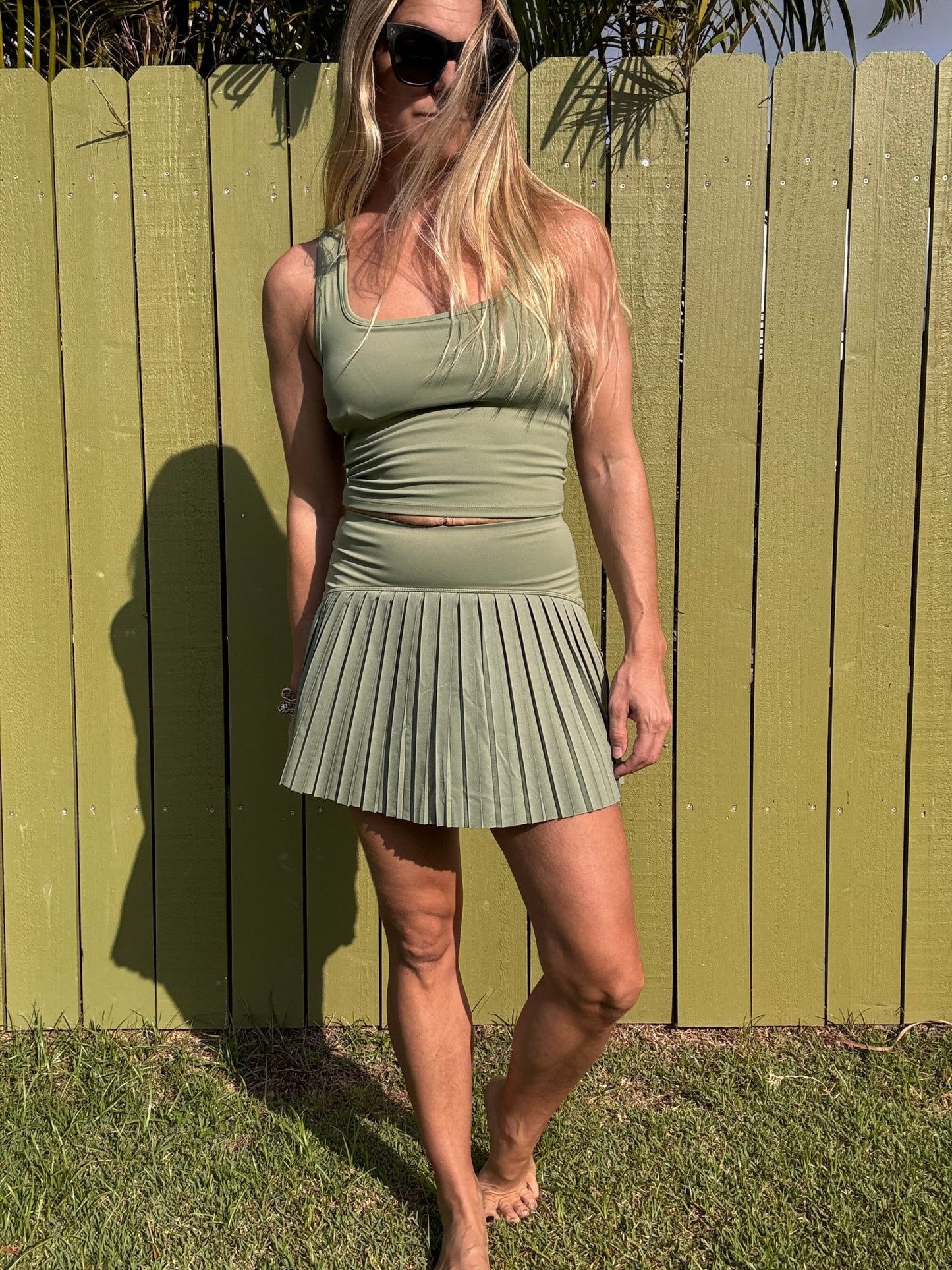 ZSUPPLY Playing Doubles Skirt - Courtside Green - The Salty BabeSkirts