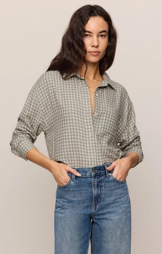 ZSUPPLY River Plaid Button Up - Emerald Cove - The Salty BabeLong Sleeve Shirt