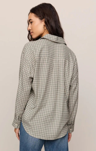 ZSUPPLY River Plaid Button Up - Emerald Cove - The Salty BabeLong Sleeve Shirt