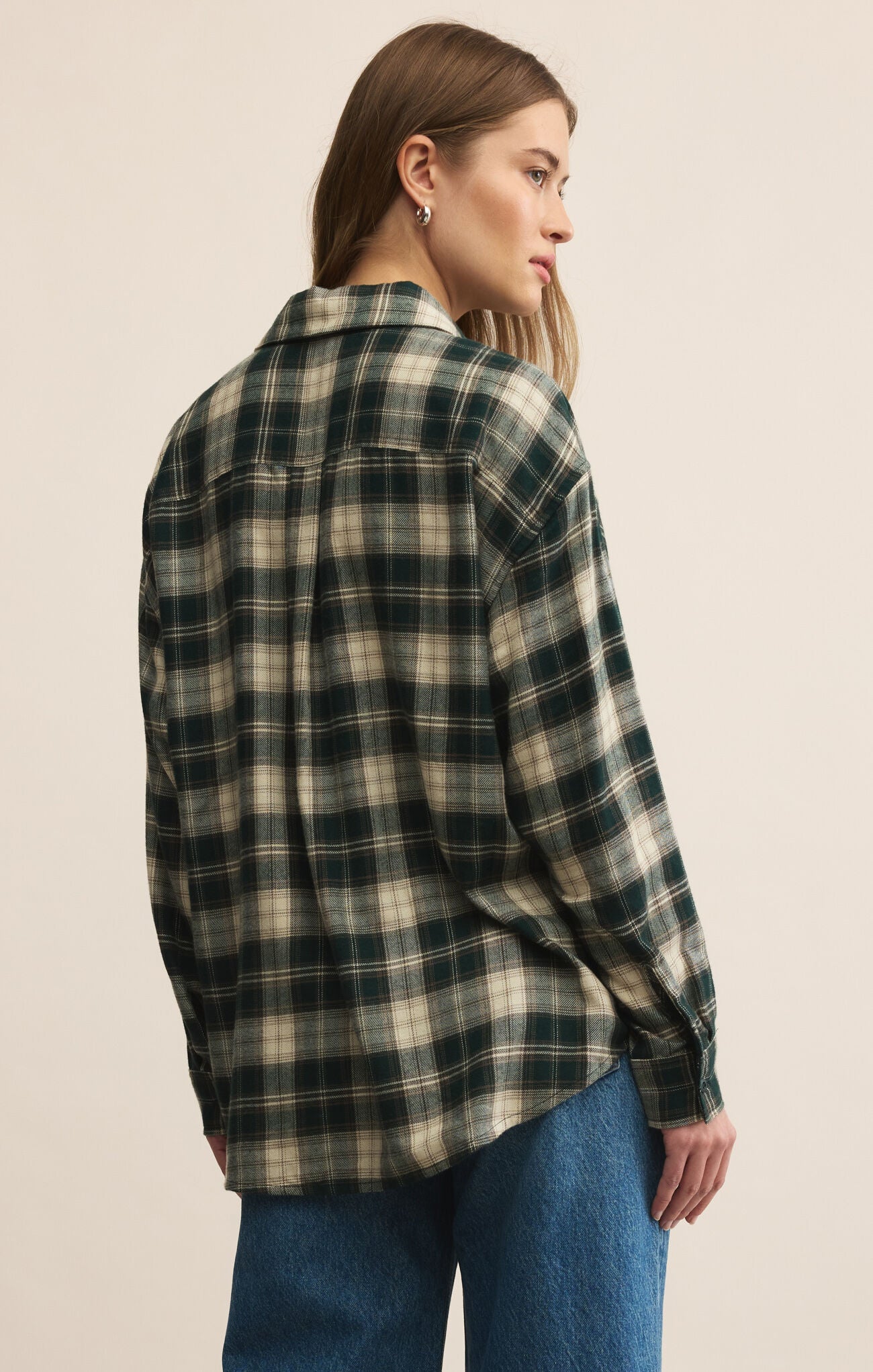 ZSUPPLY River Plaid Button Up - Garland Green - The Salty BabeLong Sleeve Tops