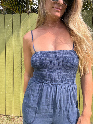 ZSUPPLY Santos Gauze Jumpsuit - Indigo - The Salty BabeJumpsuits