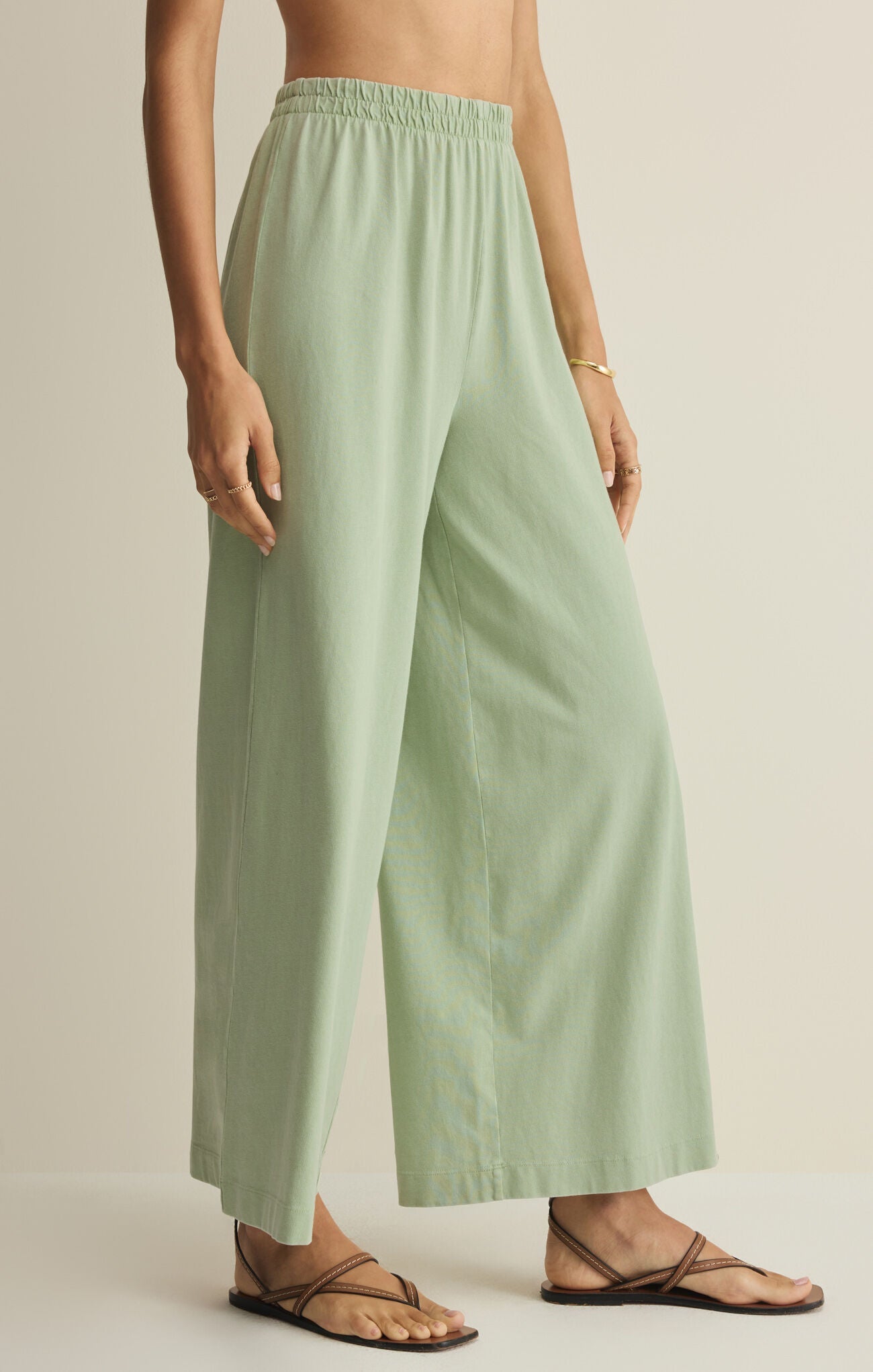 ZSUPPLY Scout Jersey Crop Flare Pant - Crystal Green - The Salty BabePants