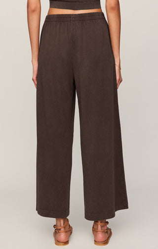 ZSUPPLY Scout Jersey Crop Flare Pant - Dark Chocolate - The Salty BabePants
